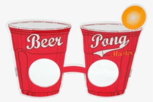 Red Cup Shaped Novelty Glasses With Beer Pong Written - Beer Pong Glasses