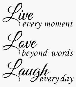 Live, Laugh, Love Adhesive Vinyl - Live Love Laugh