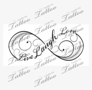 Live Laugh Love Infinity Tattoo - Sisters Infinity Symbol