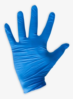 Blue Lifeguard Nitrile Food Gloves - Waving Hand Gif Transparent