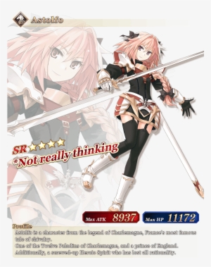 Astolfo And Amakusa Shirou Are Coming To Fate/grand - フェイト グランド オーダー キャラ