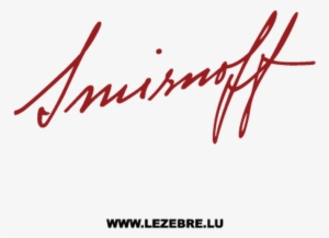 Smirnoff Signature Decal - Smirnoff