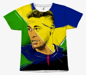 Neymar T Shirt, Brazil Paris Saint German Football - Neymar