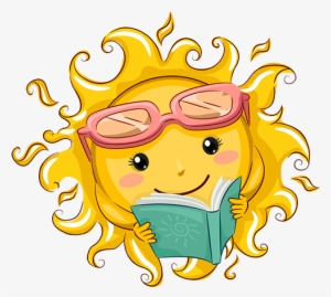 Summer Reading Sun - Summer Reading Cartoon