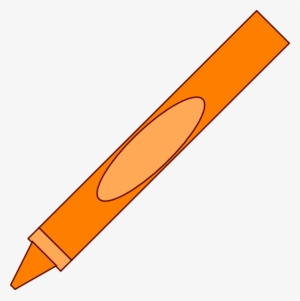 Crayon Clip Art - Orange Crayon Clipart