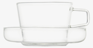 T2 Teaset Glass Cup & Saucer - T2 Glass Cup And Saucer