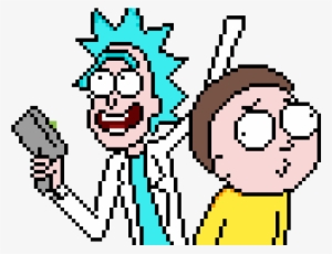 With A Rick And Morty Pixel Art - Pixel Art Rick And Morty