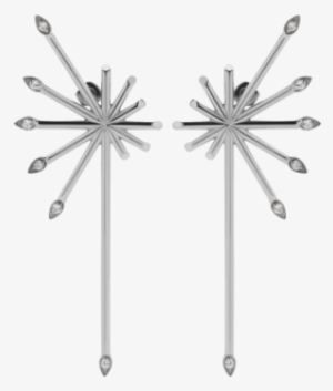 Petal Burst Earrings Stone Set - Table