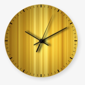 Gold Lining Art Printed Wall Clock - Wall Clock