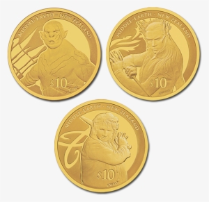 The Desolation Of Smaug Premium Gold Coin Set - Hobbit Thranduil Coin