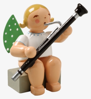 Angel Orchestra Musician Seated With Bassoon - Wendt Und Kühn Engel Mit Fagott Sitzend 650/43a