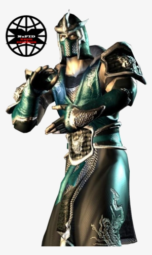 Mortal Kombat 9 Sub Zero - Printed Crest Sandwiched Hand Fan Full Color