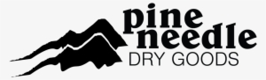 Pine Neede Dry Goods Logo Black - Pine Needle Dry Goods