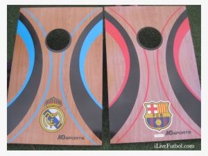 Otherwise Known As Bean Bag Toss, Cornhole Is A Fun - Real Madrid Corn Hole