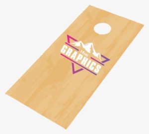Cornhole Wooden Overlay - Wood