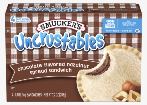 Uncrustables® Chocolate Flavored Hazelnut Spread - Smuckers Uncrustables Sandwich, Reduced Sugar, Peanut