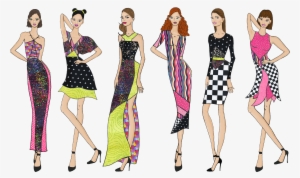 I Selected Runway Images And Fabrics That Coordinated - Fashion Illustration