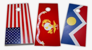 Custom Cornhole Boards And Bags For Corn Toss Game - Marine Corps Flag
