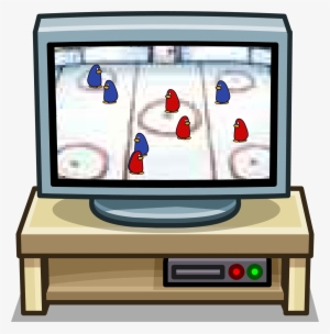 Gray Tv Stand Sprite 007 - Cartoon Tv Stand Png