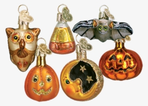 Mini Glass Halloween Ornaments By Old World Christmas - Owc Halloween Ornaments