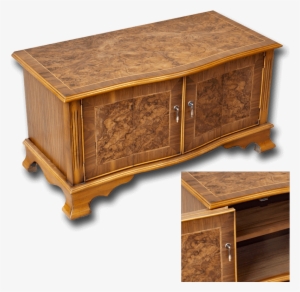 Serpentine Tv Stand On Bracket Feet Thumbnail - Coffee Table