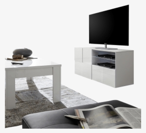 Meuble Tv Dama Blanc 121cm