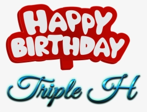 Triple H Happy Birthday Name Logo - Happy Birthday Watson