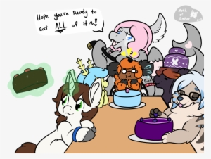 Mothofamber, Belt, Birthday Party, Cake, Dialogue, - Cartoon