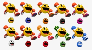 Dlc Costume Set - Super Smash Bros Pacman Colors