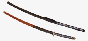 Sword With Ornaments And Cutting Sword (top) - Weapon