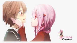 Couple In Love Anime Crown Sinner Wallpapers And Images - Guilty Crown Shu Et Inori Kiss