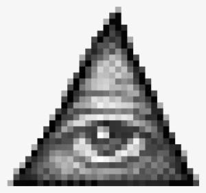 If You Follow My Blog More Than You Follow The Gurps - Illuminati Pixel Art Black And White