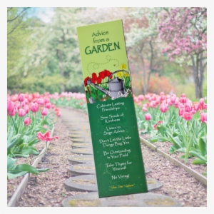 Advice From A Garden Bookmark - 5x10 Wood Sign Advice From A... Advice