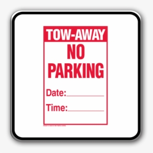 Temporary No Parking Signs - Temporary No Parking Sign,12"x18" Cardboard Sign (1)