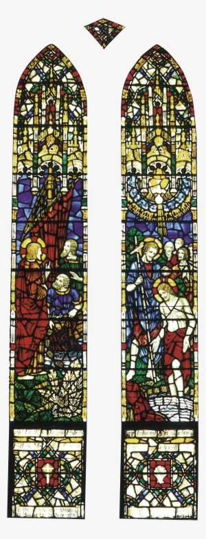 Brings Down The Holy Spirit In The Form Of A Shaft - Stained Glass