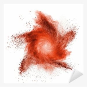 Red Powder Explosion Isolated On White Sticker • Pixers® - Arma De Gas Pimienta