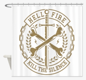 Hellfire Shower Curtain - Printed T-shirt