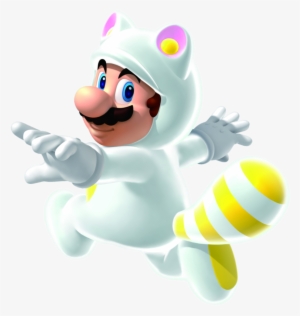 White Raccoon Mario - Super Mario 3d Land Luigi Tanooki