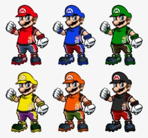 When Selected As The Costume Mario's Fireball Attack - Super Mario Strikers
