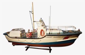 Vintage Scale Model Lifeboat / Coastguard Boat, Manasquan - Manasquan Inlet