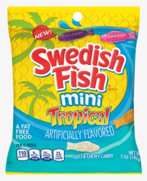 Swedish Fish Tropical Soft & Chewy Candy - Swedish Fish Tropical