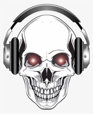 Red Eye Dj Skull Bone - Skull Gamer