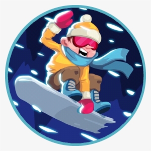 Snowboarder-circled - Agario Yetis Mountain Skins