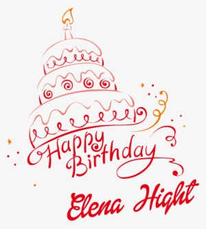 Elena Hight Happy Birthday Name Png - Power Of A Thought: Just One Thought Can Change Your