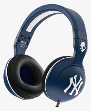 Click Image Above To Purchase - Skullcandy Hesh 2 Headphones W/mic- New York Yankees