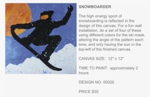 Snowboarder Popup Paint Studio - Paul Jr. Designs