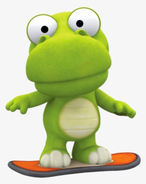 Crong On A Snowboard Png - Pororo The Little Penguin Crong