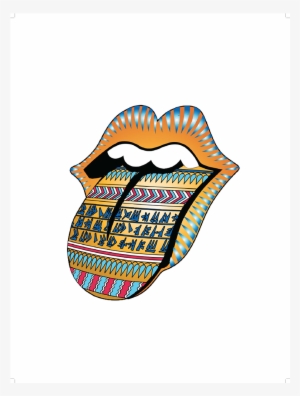 Bridges To Babylon Tongue 1997 Lithograph - Rolling Stones Lips - Tattoo Pack