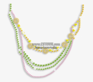 Colorful Necklace Rhinestone Nailhead Bling Iron On - Necklace