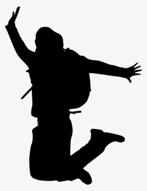 Jumping Silhouette Png For Kids - Silhouette
